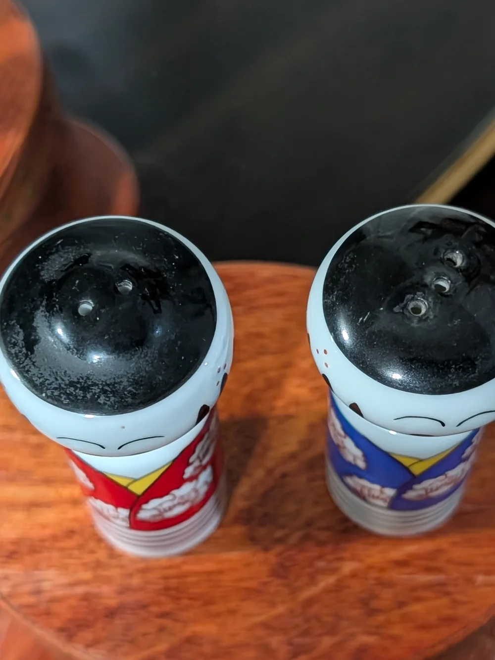 Vintage Kokeshi Doll Salt & Pepper Shakers